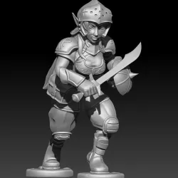 Halfling Warrior (female)