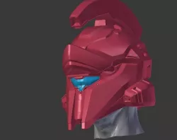 Halo 5 - Achilles Helmet (Including Chopped Up version for 8x8x10 Print Bed)