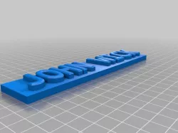 John Wick name plate customizable text
