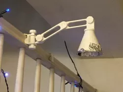 Lamp Holder for HB4 bulb & Stair Handrail Wall joint for 3D printed articulating LED lamp