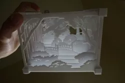 Layered Landscape 3D printable Version