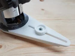 M5 knurled knob for router circle jig