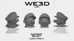 Mario Head - Low Poly