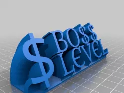 My Customized Sweeping 2-line name plate (boss level)