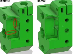 Prusa MMU2 Selector with magnet FINDA window (easier print)