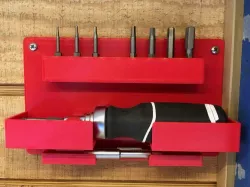 Ratcheting Screwdriver & Bit Holder