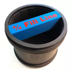 Rock Tumbler Fill Gauge for 3lb Rubber Barrel