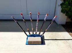 Roman Candle rack (Phantom Fireworks)