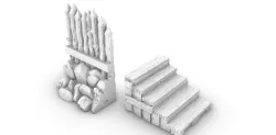 Sample Wall and Stairs for Pallisade
