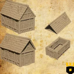 Small medieval house, Kickstarter teaser model 3Dlayeredscenery
