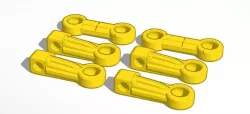 WLToys Front/Rear Rods Driftmode 17mm Scale RC Cars (K969 K979 K989 K999 P929 P939)