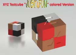 XYZ Test&Calibration Cube "Just4Fun" multimaterial/color Version