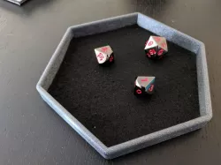 Yet another hexagonal dice tray