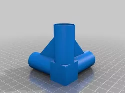 20mm Customisable 3 way elbow joint for rods / tubes