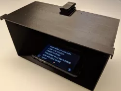 3D printed teleprompter with NATO rail mount V1