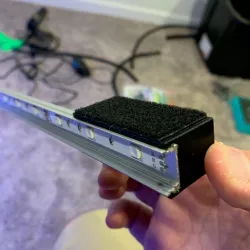 90 Degree Aluminum LED Channel Clips for Velcro Attachment
