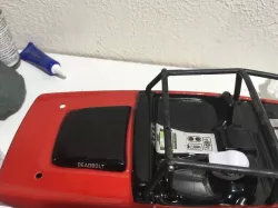 Axial SCX24 Roof Light Eliminator/ Body Clip Holder 