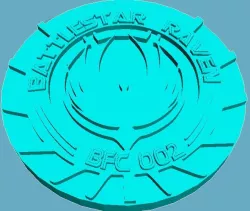 Battlestar Raven Medallion