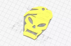 Call Of Duty skull Keychain 
