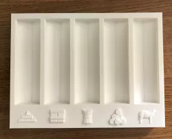 Catan Hex resource holder