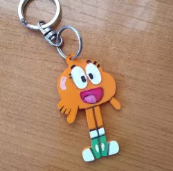 Darwin the fish keychain