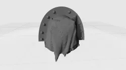 Evil Space Man Armor Decoration - Stitched Hide