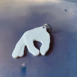 Hand Circle Keychain