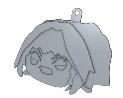 Haunted Astolfo bean plushie keychain