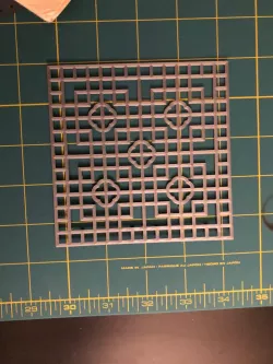 Interlocking Squares Chinese Window Lattice