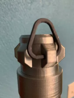 Lightsaber (removable blade) cap and hanging ring