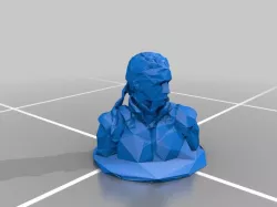 Low Poly Solid Snake