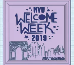 NYU Welcome Week Skyline Frame