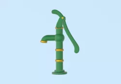 Old Water Pump with movable handle