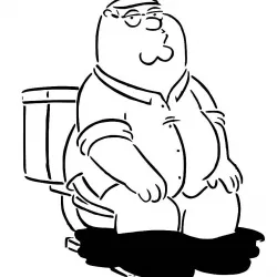 Peter Griffin stencil