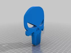 punisher skull curved face (scalable)