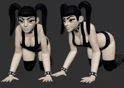 Sexy Goth pose 02