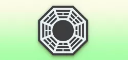 Simple Dharma Initiative coaster - Simple dessous de verre Dharma Initiative