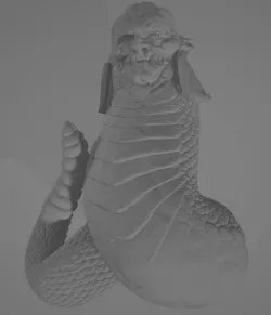 Slaanesh serpent body for marine