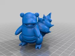 Slowbro higher detail