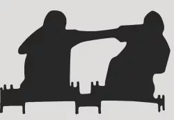 Spool Racer Stiff Arm Silhouette