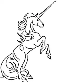 Unicorn stencil