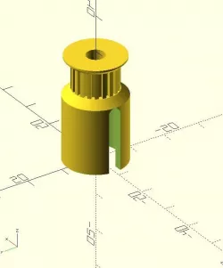 Vacuum Variable Capacitor to GT2 Pulley
