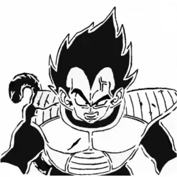 Vegeta stencil 3