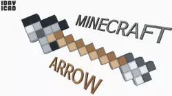 [1DAY 1CAD] MINECRAFT ARROW