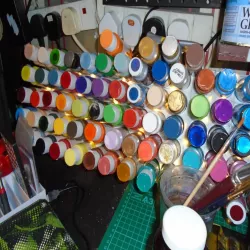 25 x 59ml paint pot holder wall mountable