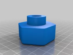 3/4" Nut Hex Knob