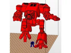 Amateur rescale Mars Warhound Titan 