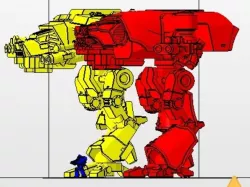 Amateur rescale of Lucius Warhound Titan 