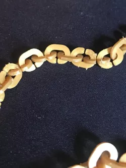 Chain Link and Boomerang Necklace