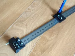 Compass adapter for ruler (for pencil/cutter)